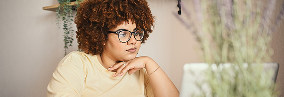 Woman Student Studying Online